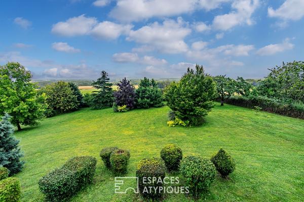 Splendide maison d’architecte avec vue exceptionnelle sur la campagne