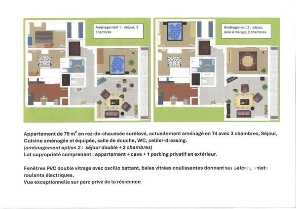 Appartement à vendre 4 pièces 79 m² Lormont