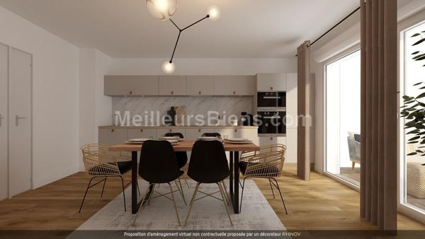 T3 de 69 m2 avec jardin privatif de 192 m2