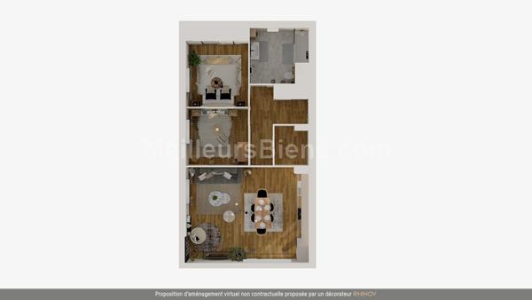 T3 de 69 m2 avec jardin privatif de 192 m2