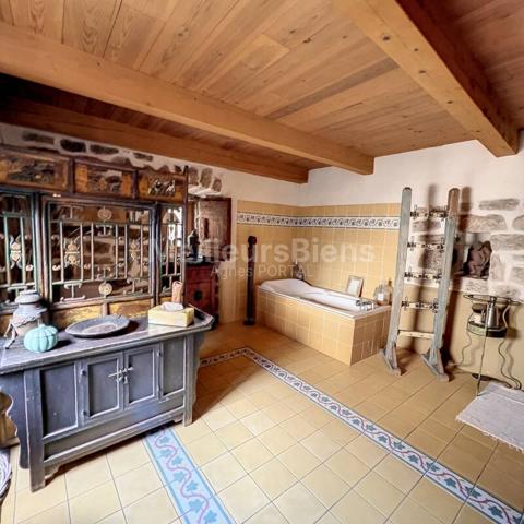 Sud Ardèche :  Maison en pierres rénovée - Charme et Vue