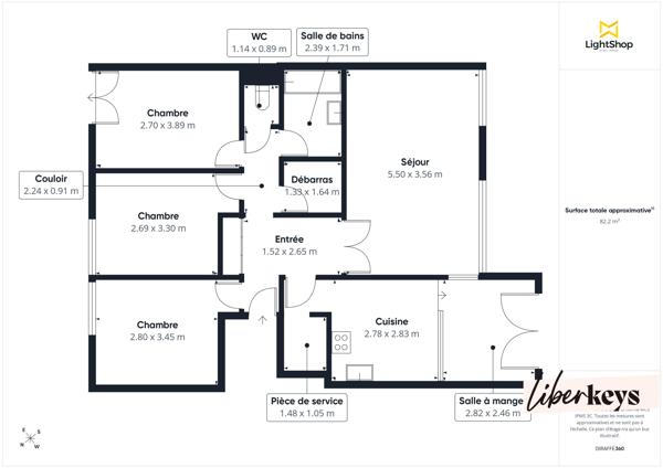 appartement 4 pièces de 77,41m² - CRÉTEIL