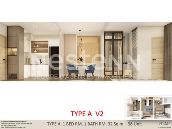 Appartement Phuket 2 pièce(s) 32 m2