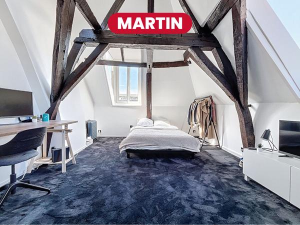 MARTIN - T2 rénové de 50.37 m2 - Place Rihour