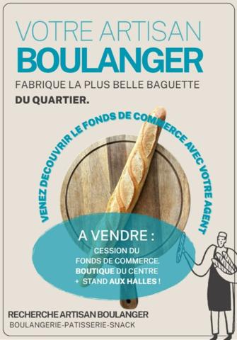 FONDS DE COMMERCE - BOULANGERIE - NARBONNE CENTRE & LES HALLES