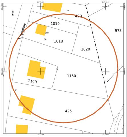 🌿 TERRAIN CONSTRUCTIBLE 1 427 m² – DIVISIBLE – ACCÈS DIRECT – 112,00 €/m2 – SAINT-JOSEPH