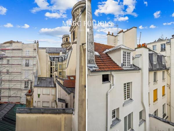 Paris VI Saint Germain : studio traversant rénové