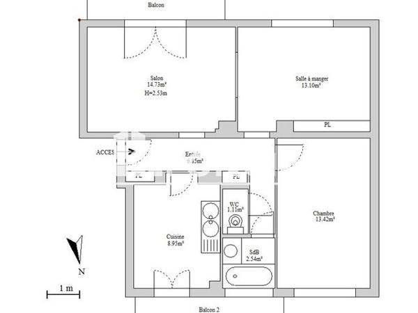 Location Appartement 3 pièces 60.7 m² - 22-24 RUE JEAN DE LOISY Mulhouse 68100