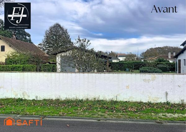 Terrain constructible, calme et centre à pied, libre de constructeur