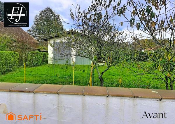 Terrain constructible, calme et centre à pied, libre de constructeur