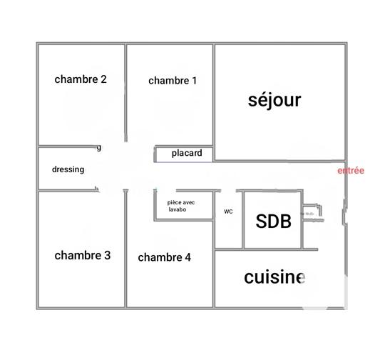 Appartement à vendre 5 pièces 88 m² Saint-Brieuc