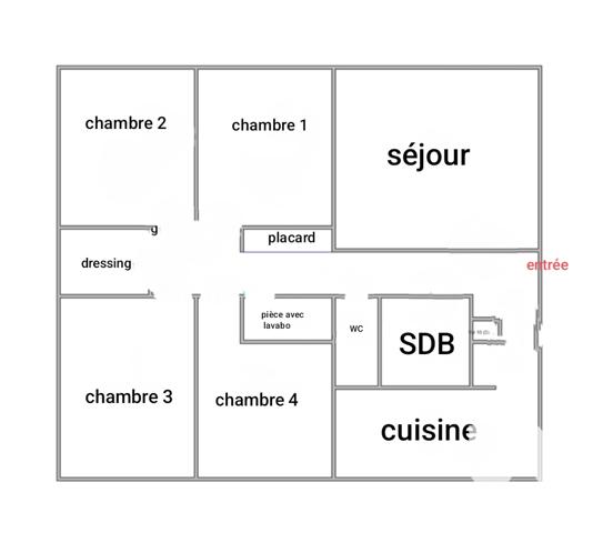 Appartement à vendre 5 pièces 88 m² Saint-Brieuc