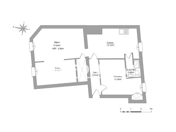 Location Appartement 2 pièces 56.54 m² - 54 AVENUE JEAN CHAUBET Toulouse 31500