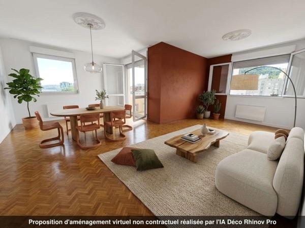 APPARTEMENT 97M² / 3 CHAMBRES / TERRASSE / GARAGE / FOURNEYRON ST ETIENNE (42)