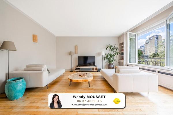 Paris 16e - Muette Sud - Appartement lumineux 3 pièces à deux pas des quais de Seine