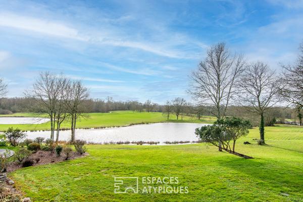 Elégante villa de luxe au bord du golf