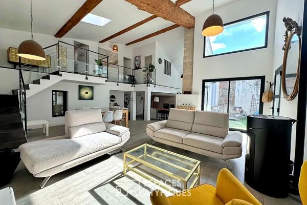 Maison d’architecte en coeur de ville avec grande terrasse