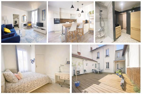 03200 VICHY -MAISON DE VILLE MEUBLÉ  3 PIÈCES AVEC TERRASSE ,PLACE DE PARKING PRIVÉ ET CAVE