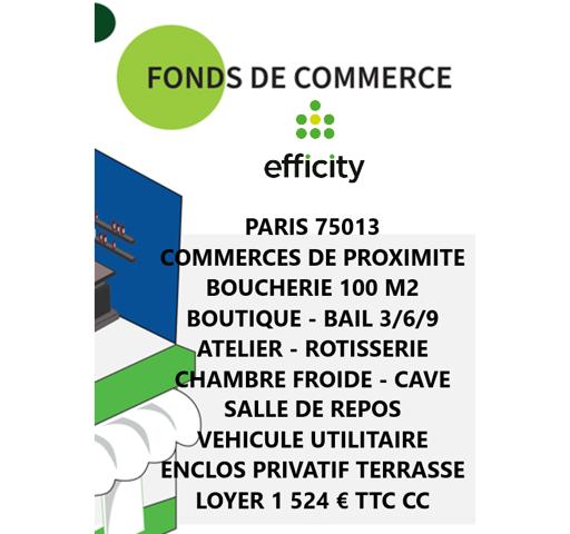 Fonds De Commerce - 100 m² Exclusivité efficity