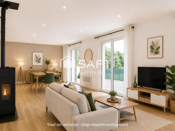 Maison T4 de 115m², sur terrain de 640m²