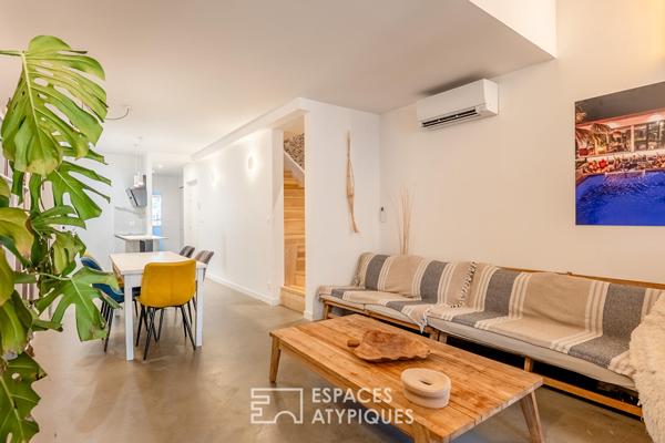 Duplex rénové avec terrasse à 5 minutes des plages