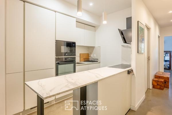 Duplex rénové avec terrasse à 5 minutes des plages