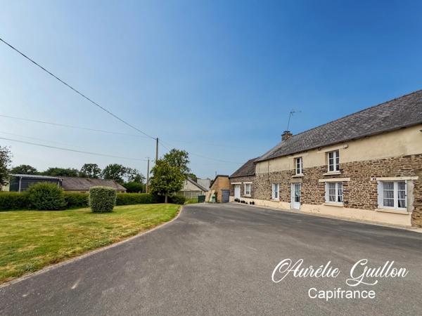 Mauron Charmante longère en pierre – Plain-pied – 85 m² habitables + 70 m² de combles aménageables – Exposition Sud