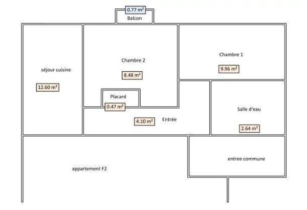 03200 VICHY - UN APPARTEMENT DIVISÉ EN UN F2 AVEC UN F3 MEUBLÉS AVEC CAVE - QUARTIER DE FRANCE -