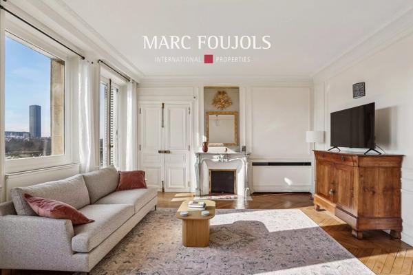 Paris VI Jardin du Luxembourg / Soufflot – appartement de 100 m² en étage élévé avec balcon et sa vue panoramique