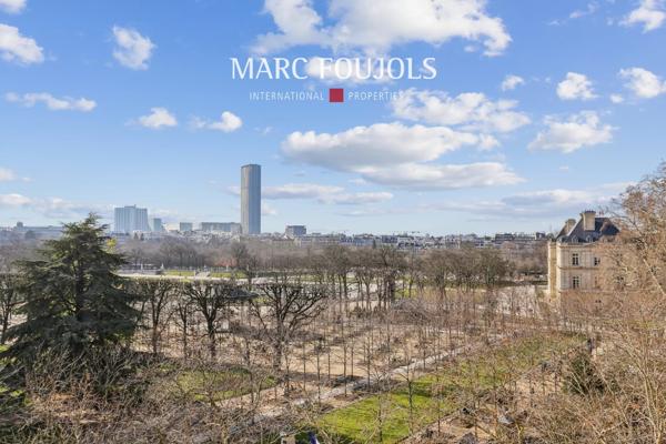 Paris VI Jardin du Luxembourg / Soufflot – appartement de 100 m² en étage élévé avec balcon et sa vue panoramique