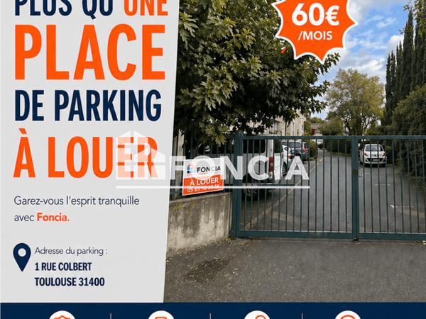 Location Parking 10 m² - 1 RUE COLBERT Toulouse 31400