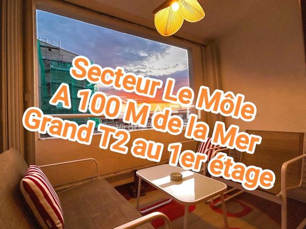 T2 en excellent état - Parking à 50 m - Proche mer
