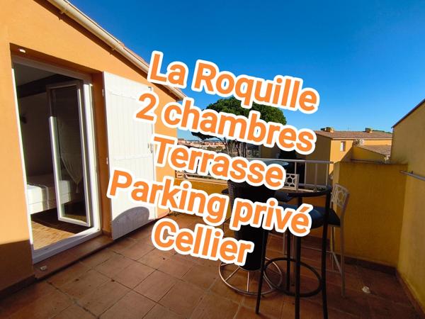 La Roquille, T3 climatisé et meublé - Terrasse