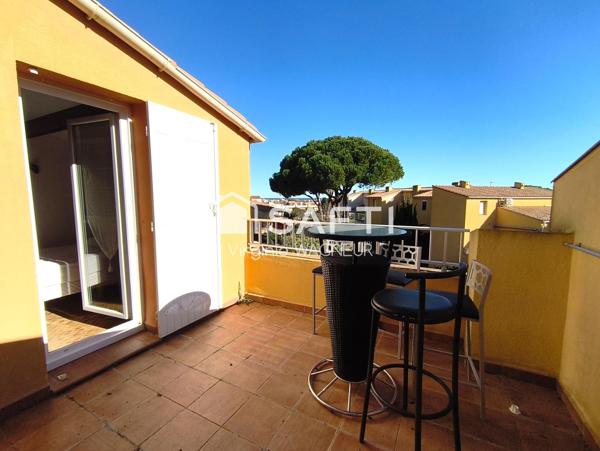 La Roquille, T3 climatisé et meublé - Terrasse