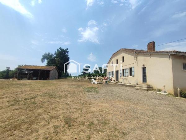 MAISON DE  CAMPAGNE AU CALME AVEC VASTE TERRAIN