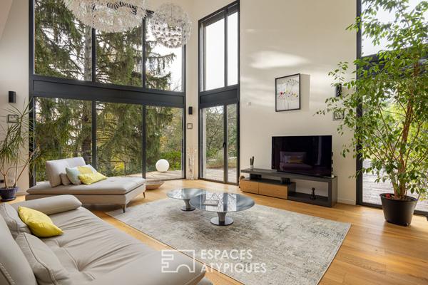 Maison contemporaine au calme d’une impasse avec jardin et piscine