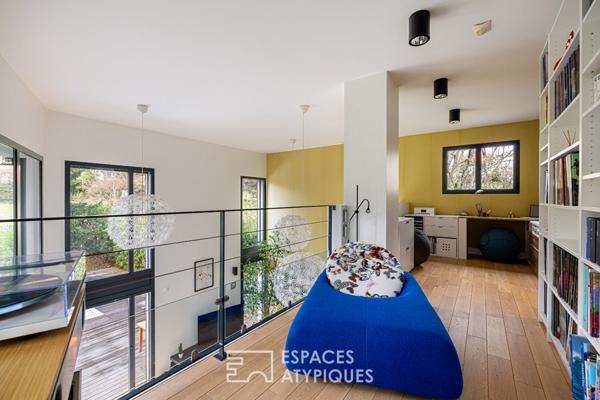 Maison contemporaine au calme d’une impasse avec jardin et piscine
