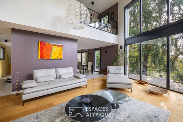 Maison contemporaine au calme d’une impasse avec jardin et piscine