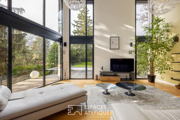 Maison contemporaine au calme d’une impasse avec jardin et piscine
