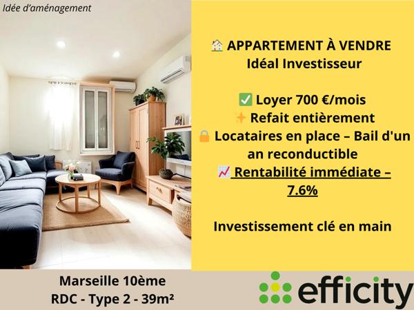 Appartement 2 pièces - 39 m²