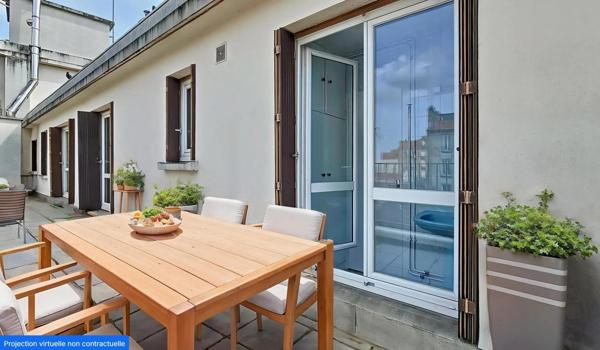 APPT 85M2 AVEC TERRASSE EN PLEIN CENTRE DES LILAS