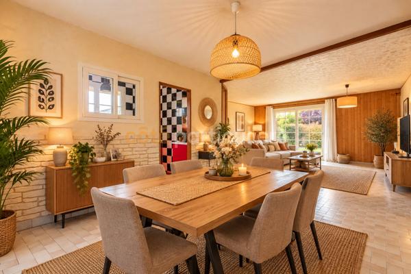 Vente
                Maison153 m² - 8 Pièces -
                    RIVES DE L YON (85310)
