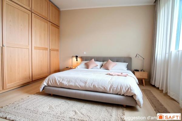 Maison de plain pied 135m2, 5 pièces dont 4 chambres