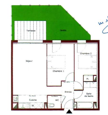 Appartement 3 pièces - 56 m² Exclusivité efficity