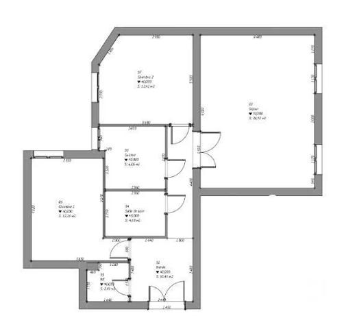 Appartement à vendre  4 pièces - 80,30 m 2   PARIS  - 75019