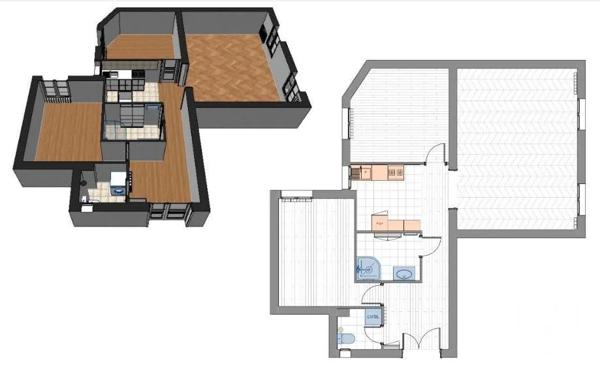 Appartement à vendre  4 pièces - 80,30 m 2   PARIS  - 75019