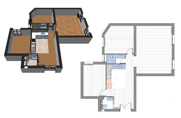 Appartement à vendre  4 pièces - 80,30 m 2   PARIS  - 75019