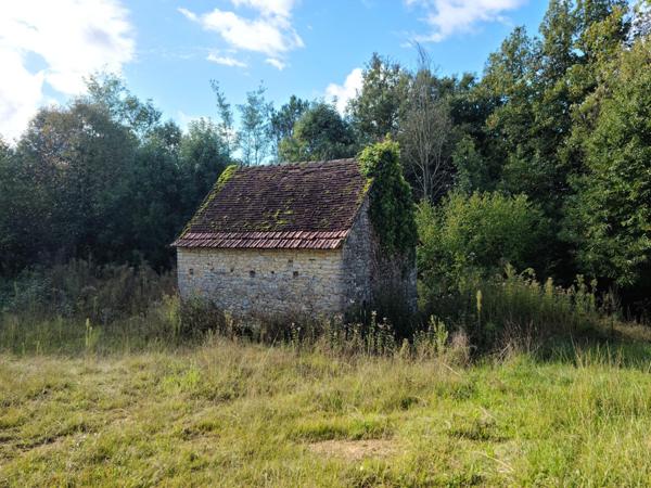 Grange sur terrain de loisirs à l'orée d'un bois