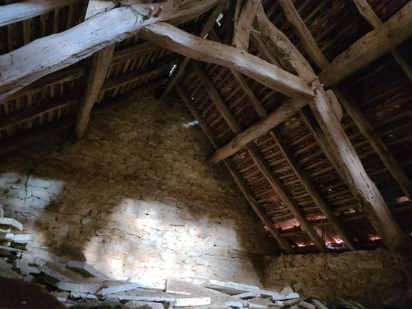 Grange sur terrain de loisirs à l'orée d'un bois