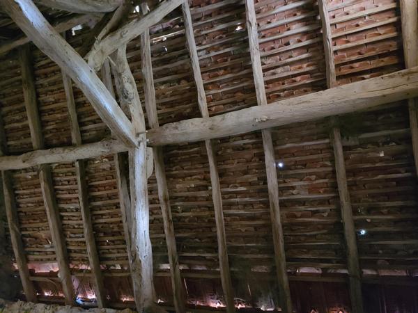 Grange sur terrain de loisirs à l'orée d'un bois